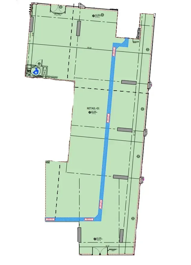  bedroom Retail floor plan at Binghatti Pinnacle