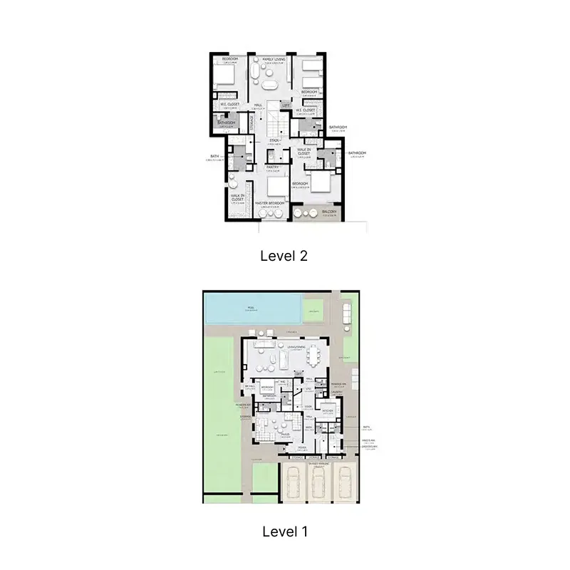 5 bedroom Villa floor plan at Hayyan