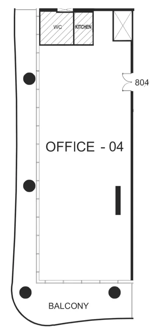  bedroom Office floor plan at The WOW Tower