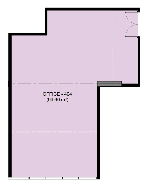  bedroom Office floor plan at Azizi Emerald