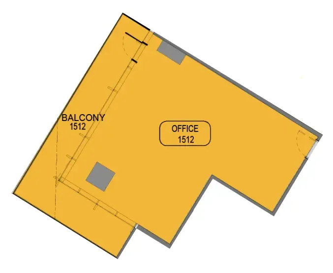 bedroom Office floor plan at Samana Barari Avenue
