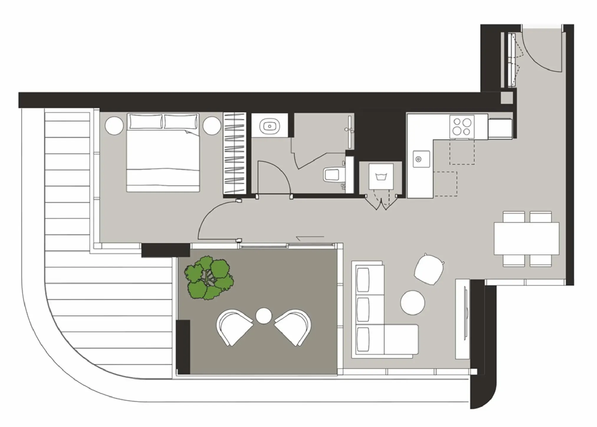 1 bedroom Apartments floor plan at Artistry One Residences