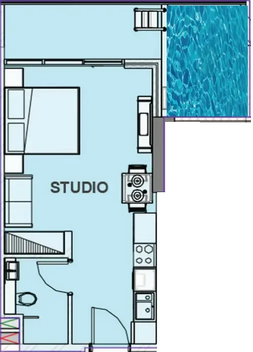 0 bedroom Apartments floor plan at Samana Manhattan 2