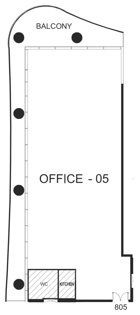  bedroom Office floor plan at The WOW Tower