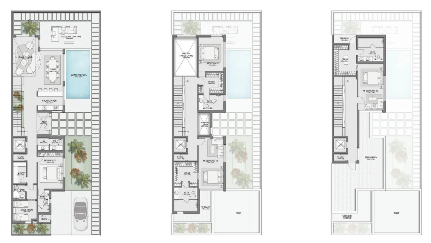 4.5 bedroom Villa floor plan at Selora Residences