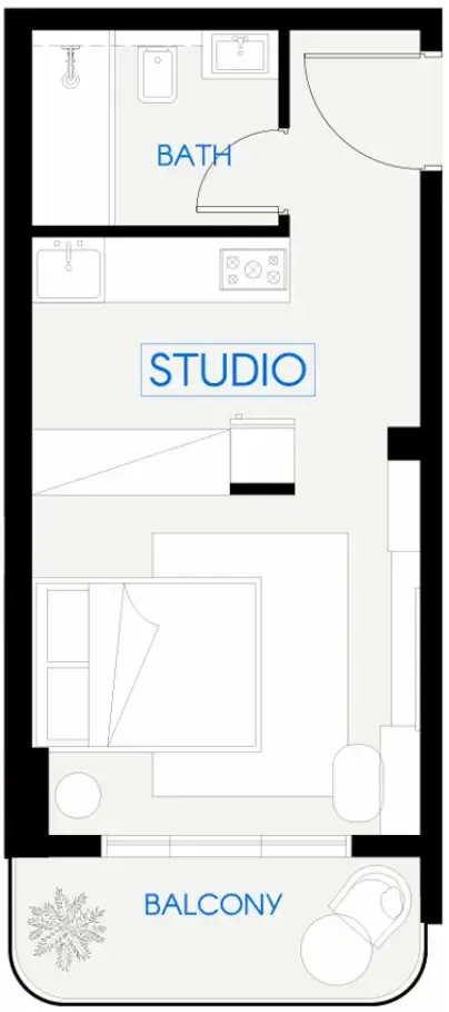 0 bedroom Apartments floor plan at Celestara Residences
