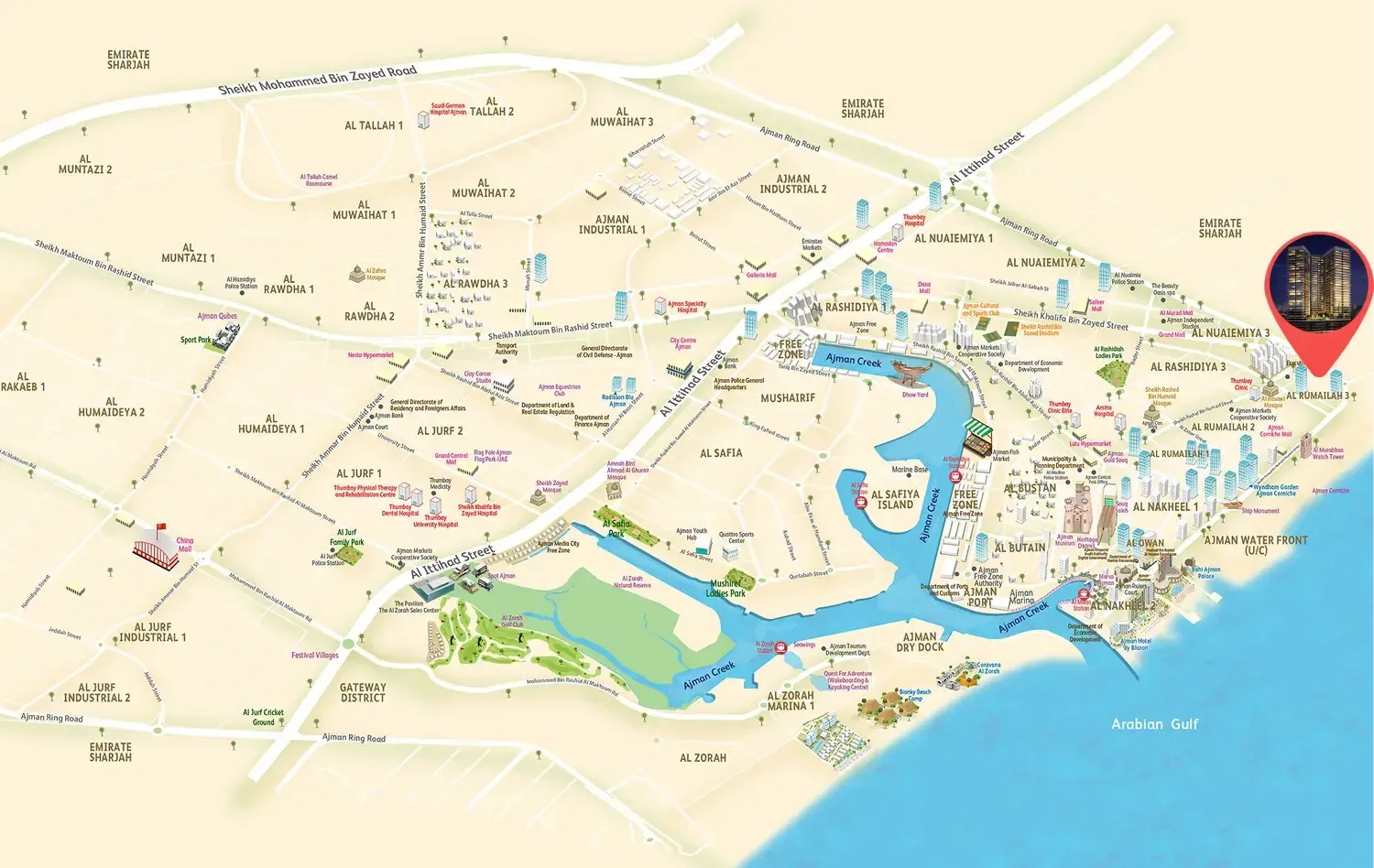 Amwaj Tower master plan 1
