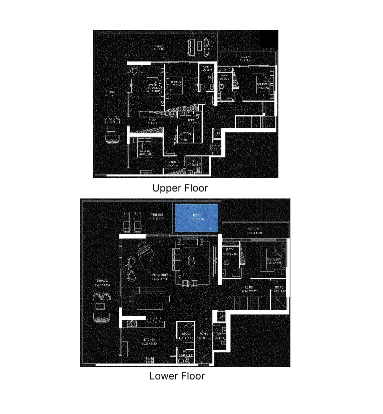 5 bedroom Penthouse floor plan at Viewz