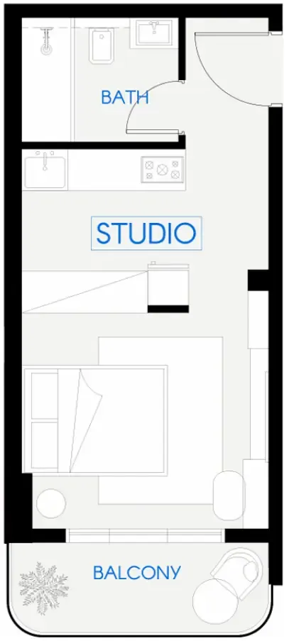 0 bedroom Apartments floor plan at Celestara Residences