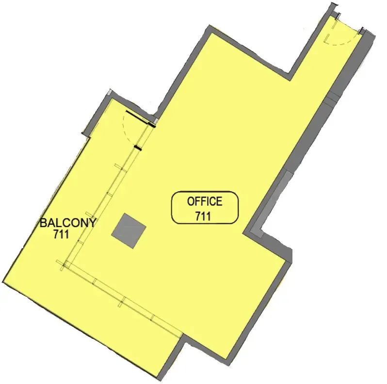  bedroom Office floor plan at Samana Barari Avenue