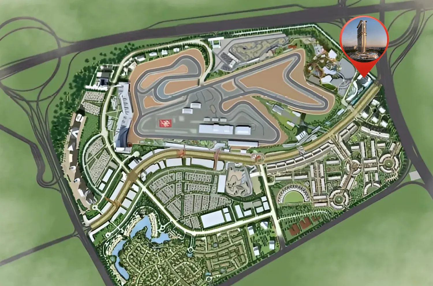 Mövenpick Residences Dubai Motor City Phase 1 master plan 1