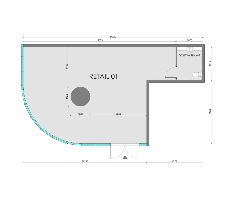  bedroom Retail floor plan at Samana Business Hub