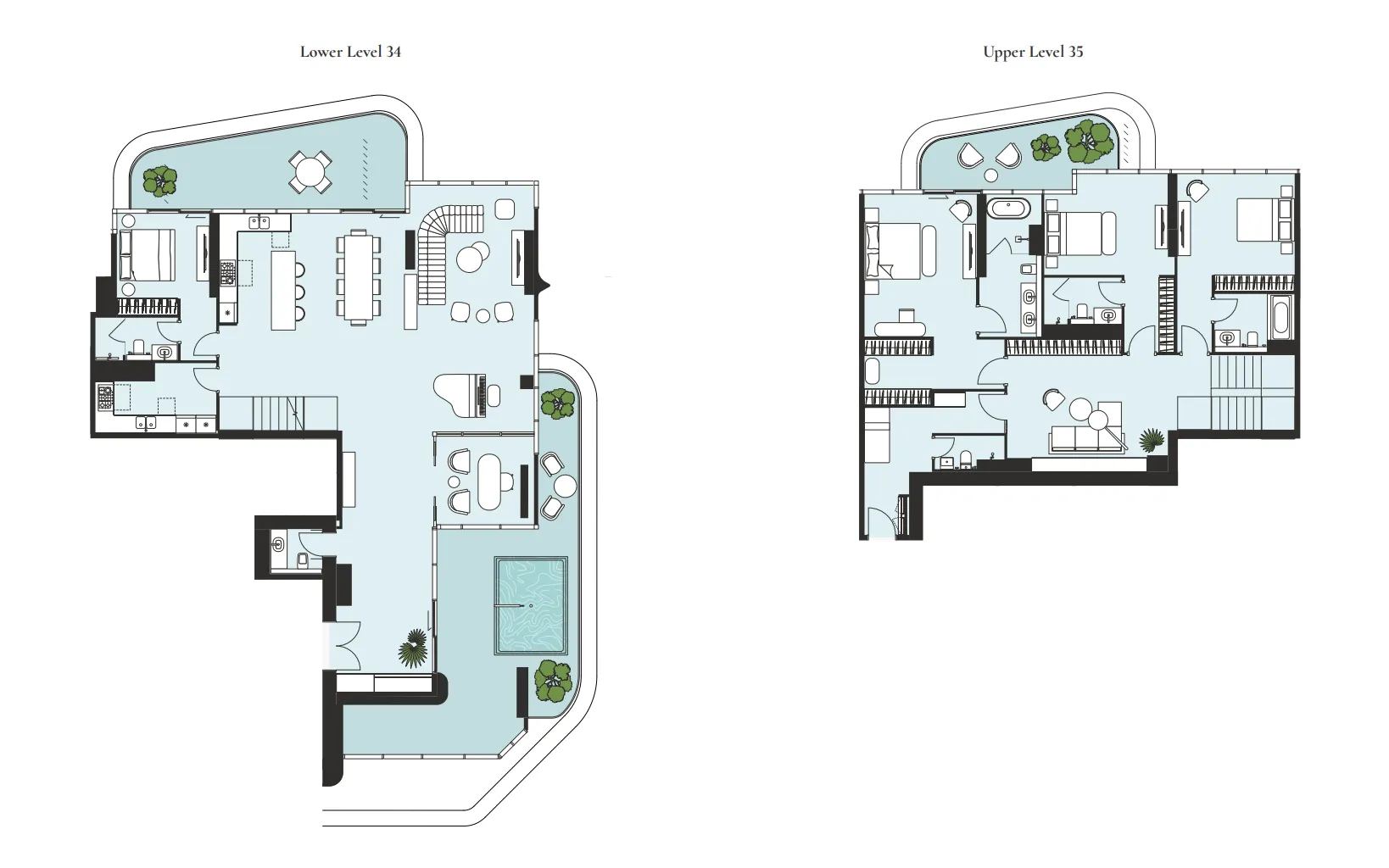 4 bedroom Penthouse floor plan at Artistry One Residences
