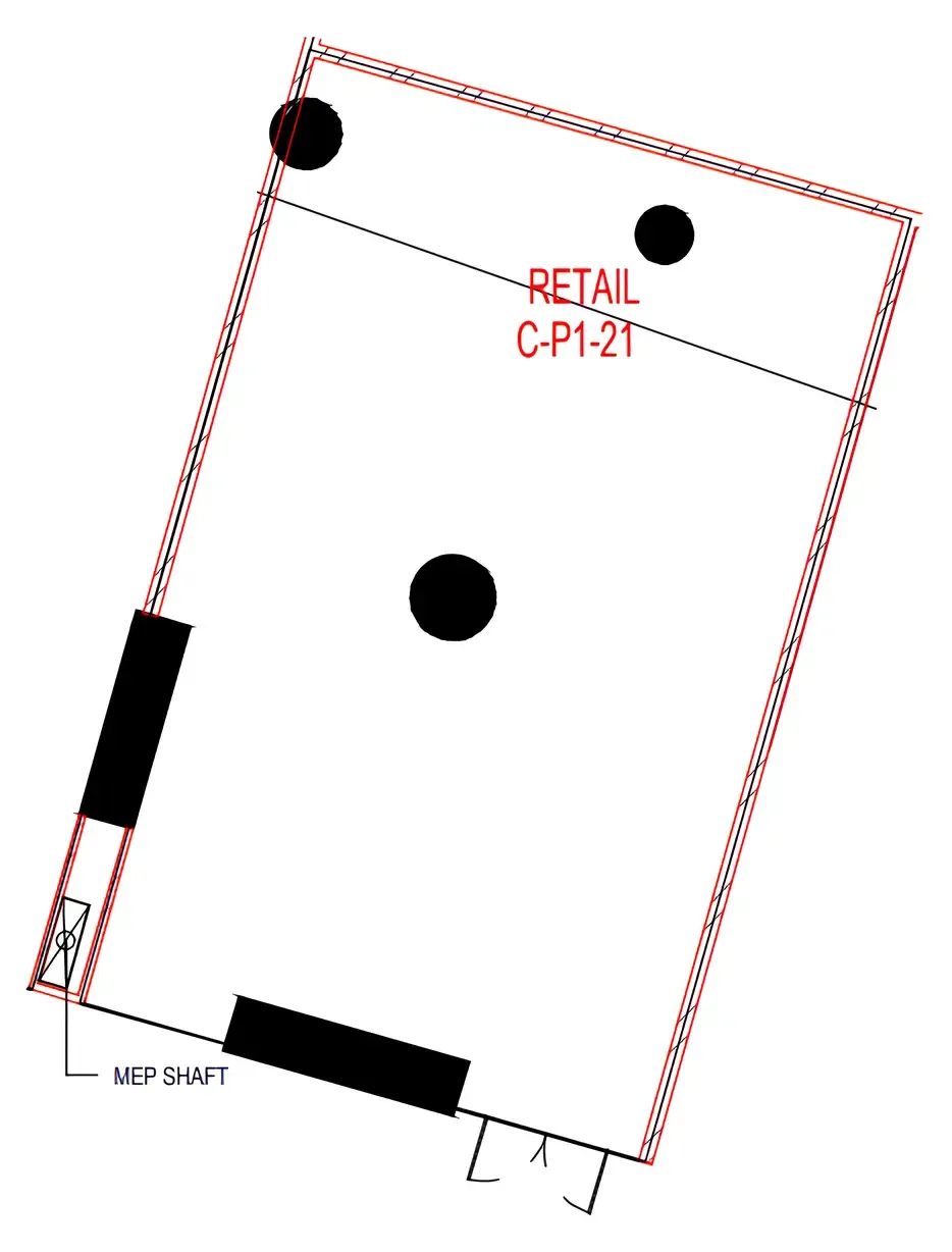  bedroom Retail floor plan at Sky Hills Astra