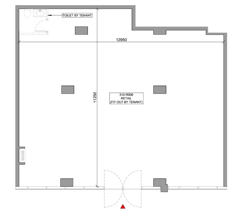  bedroom Retail floor plan at 310 Riverside Crescent