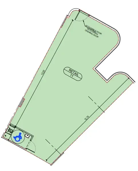  bedroom Retail floor plan at Binghatti Sky Terraces