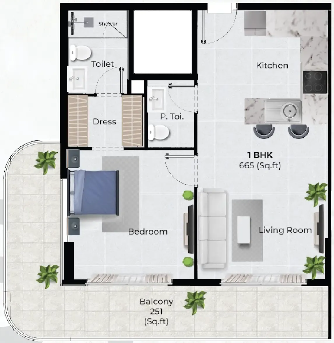 1 bedroom Apartments floor plan at Chapter 02 by Newbury