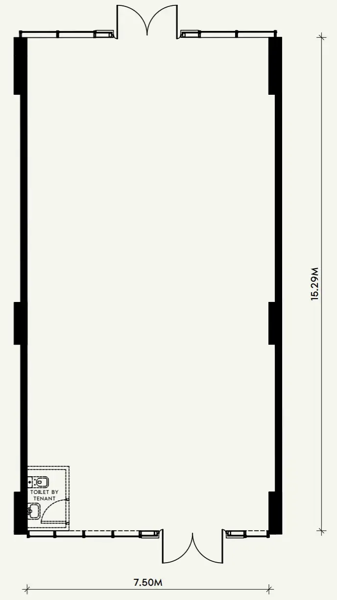  bedroom Retail floor plan at Riviera Rêve