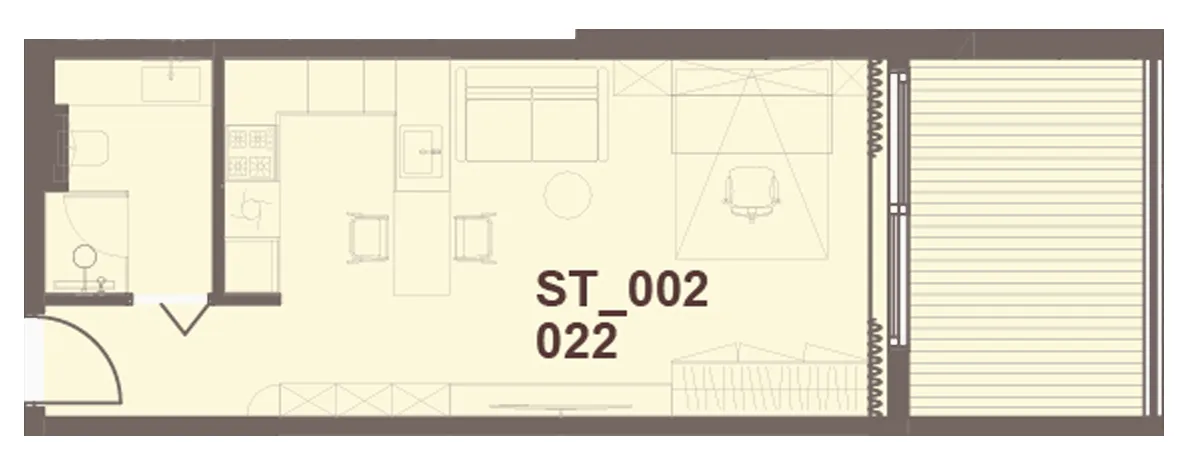 0 bedroom Apartments floor plan at J-Haus Residence