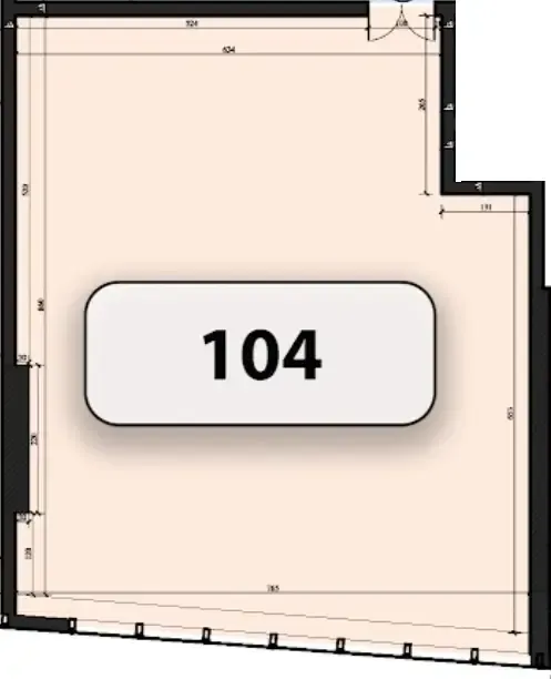  bedroom Office floor plan at Zenith J1