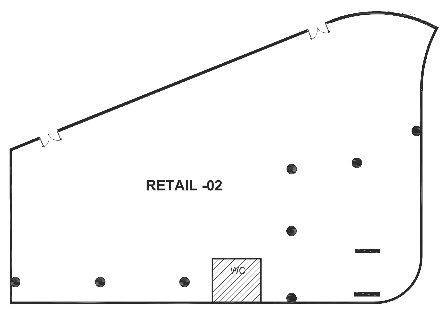  bedroom Retail floor plan at The WOW Tower