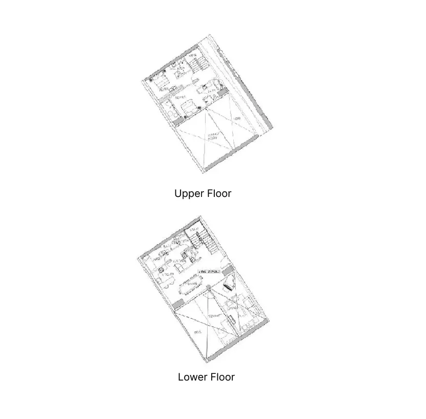 2.5 bedroom Duplex floor plan at Safa Two de Grisogono