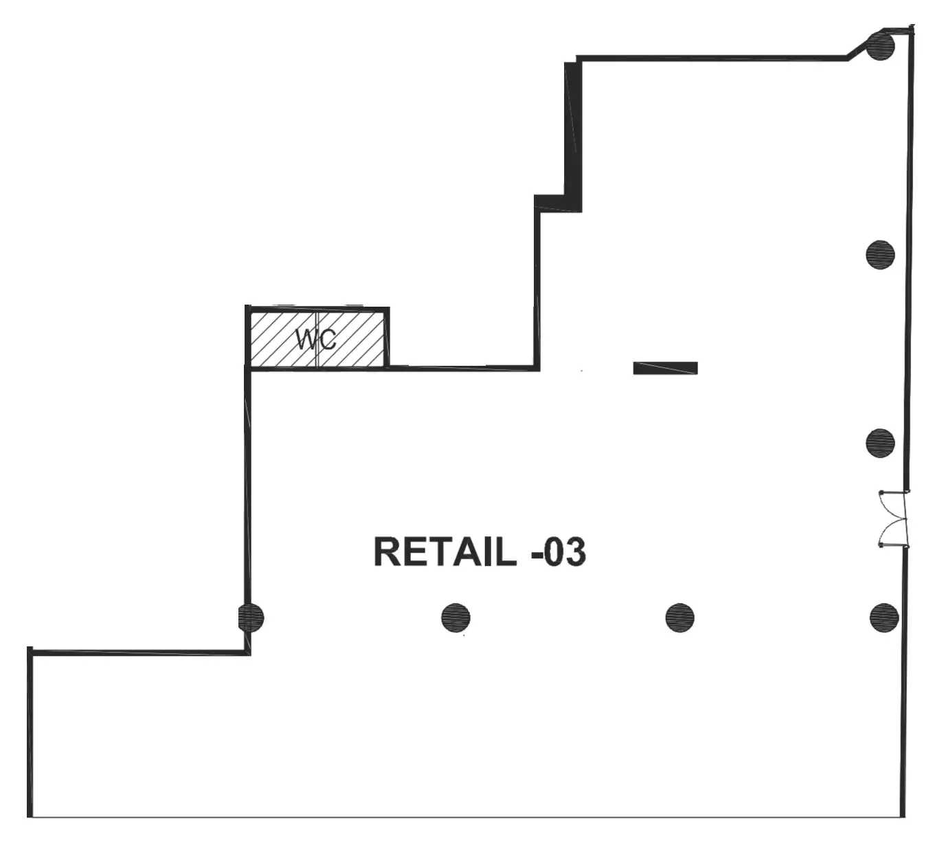  bedroom Retail floor plan at The WOW Tower