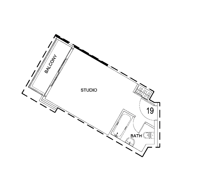 0 bedroom Apartments floor plan at Damac Hills 2 - Hotel Edge by Rotana