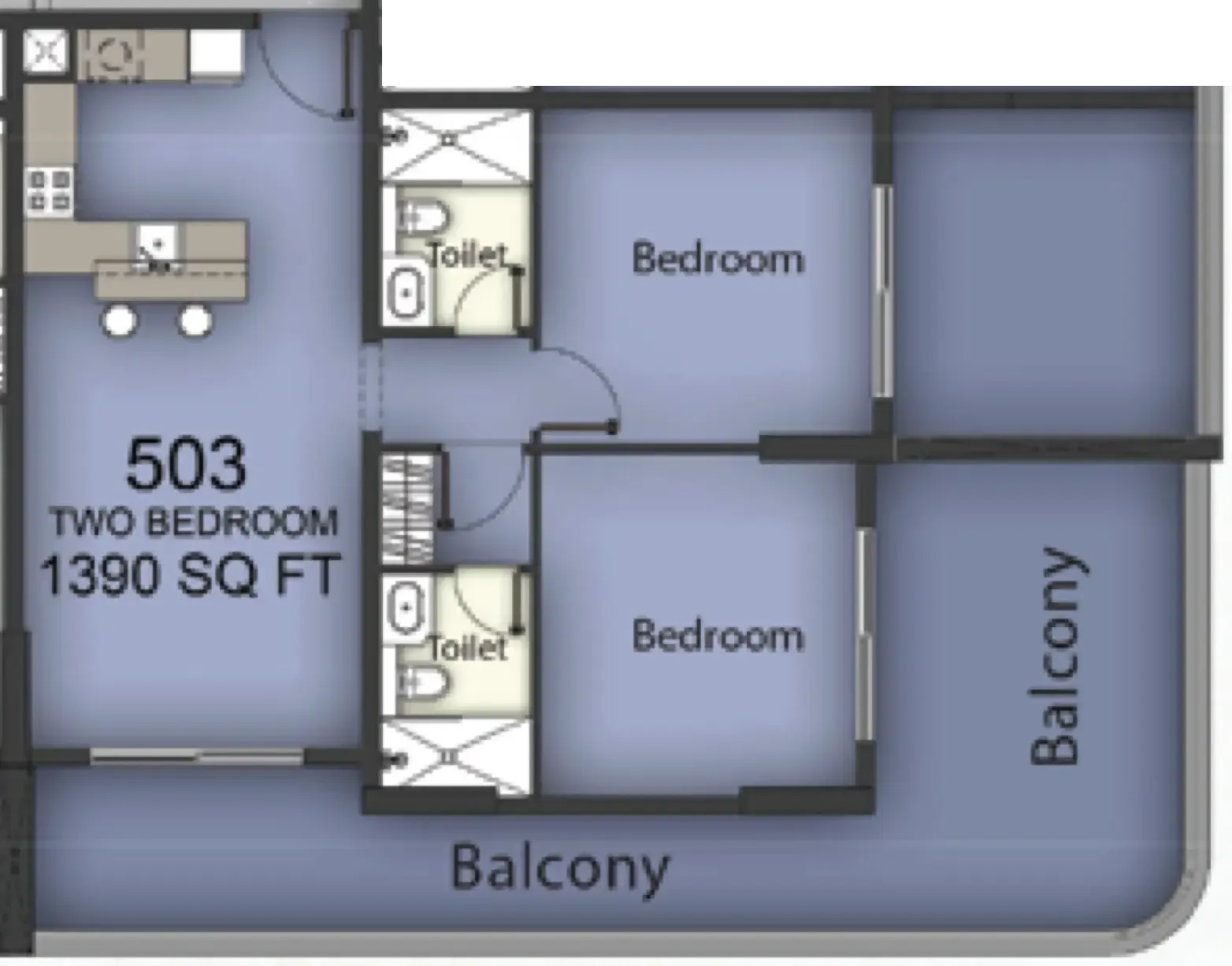 2 bedroom Apartments floor plan at Chapter 02 by Newbury