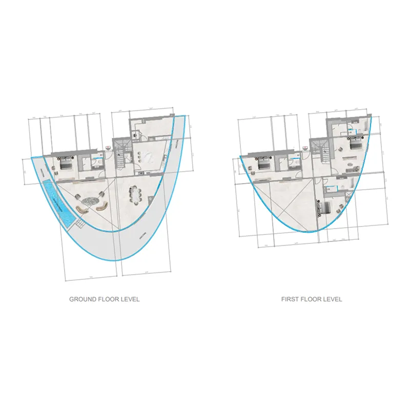 4 bedroom Duplex floor plan at Orchid Towers Phase 1
