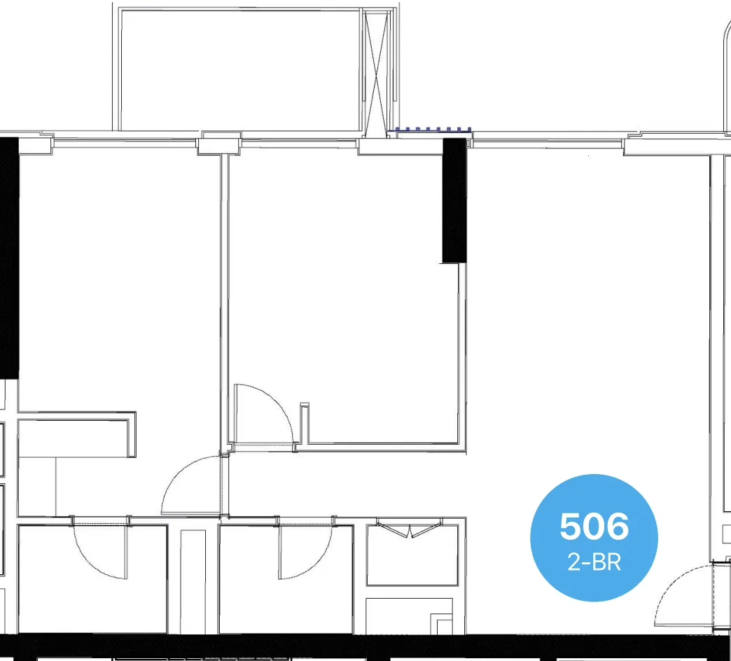 2 bedroom Apartments floor plan at Edgewater Residences 1, 2 and 3
