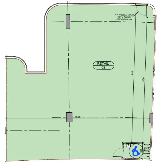  bedroom Retail floor plan at Binghatti Sky Terraces