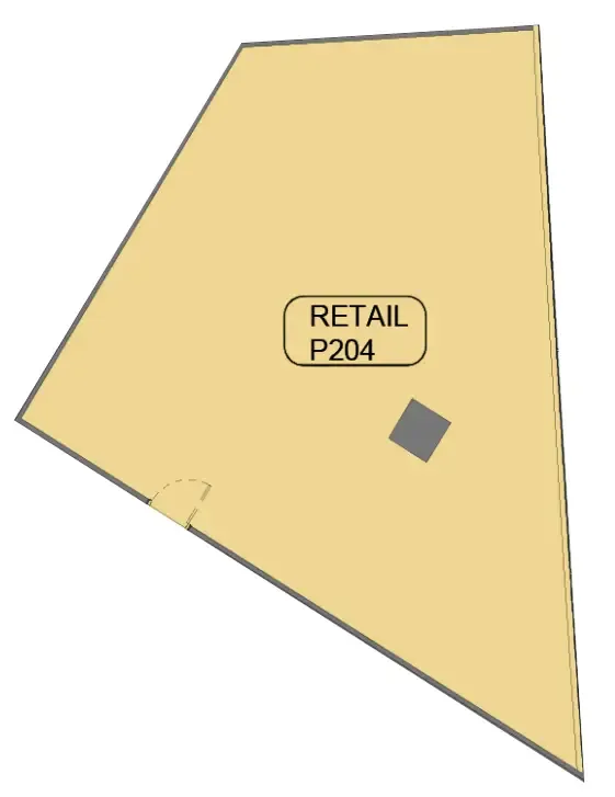  bedroom Retail floor plan at Samana Barari Avenue