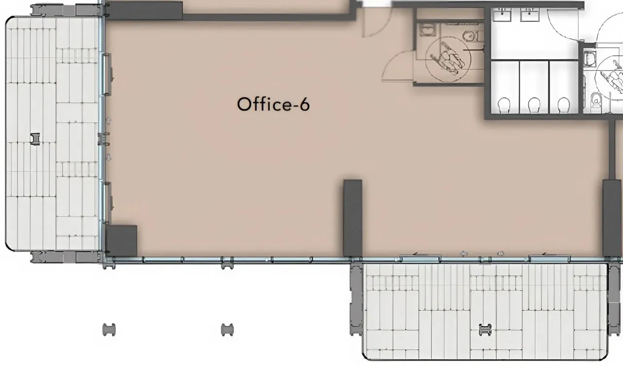  bedroom Office floor plan at The Symphony by Imtiaz