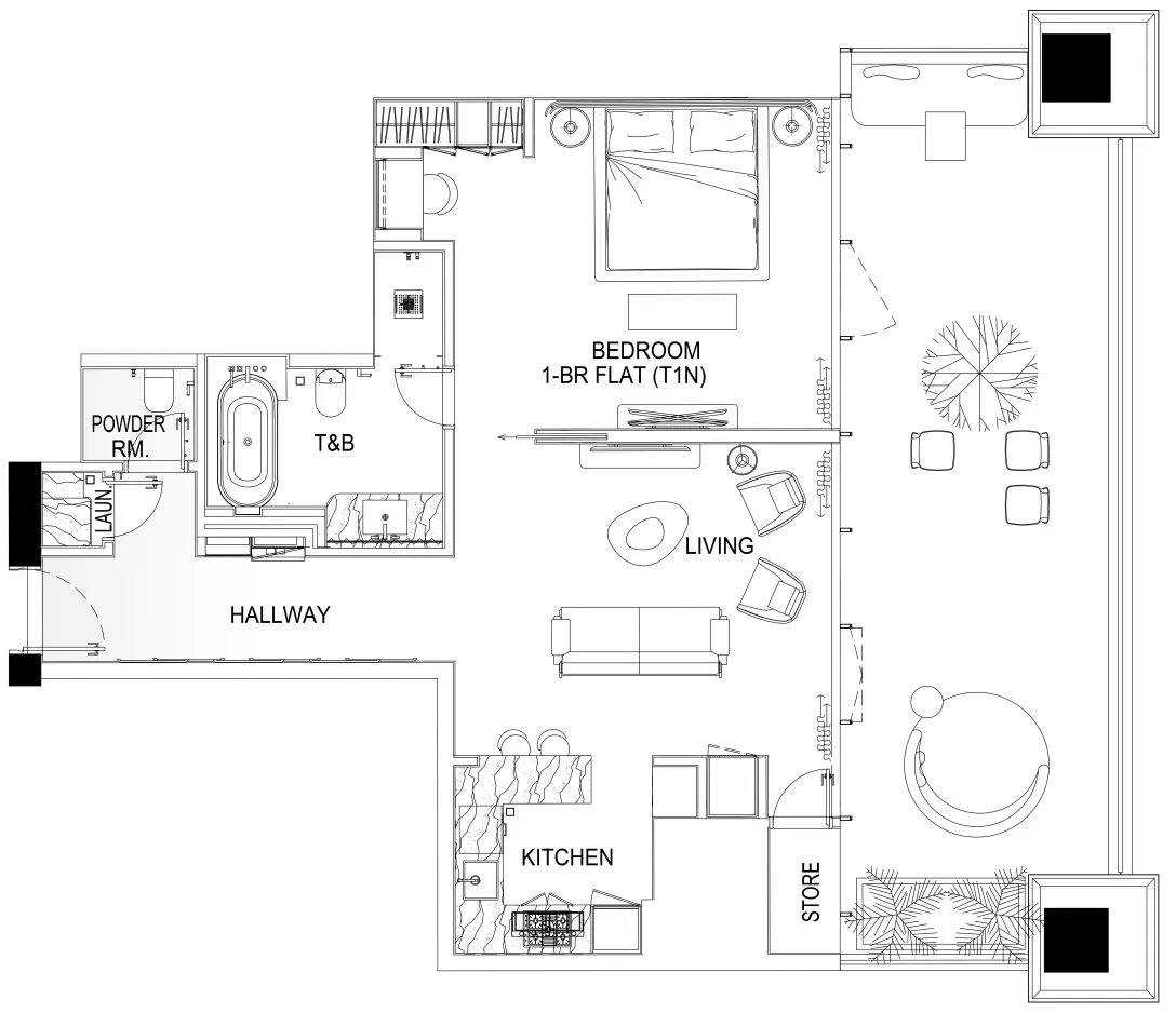 1 bedroom Apartments floor plan at DaVinci