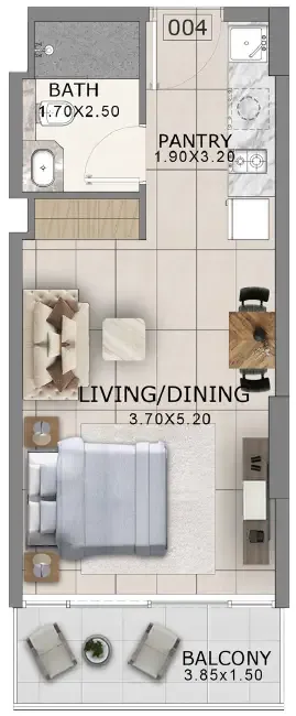 0 bedroom Apartments floor plan at Arlington Park 2