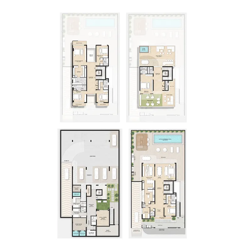 6.5 bedroom Villa floor plan at Wellington Grand Villas
