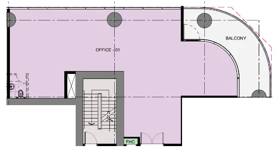  bedroom Office floor plan at Azizi Emerald