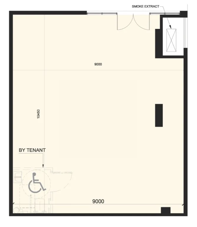  bedroom Retail floor plan at High Best Tower