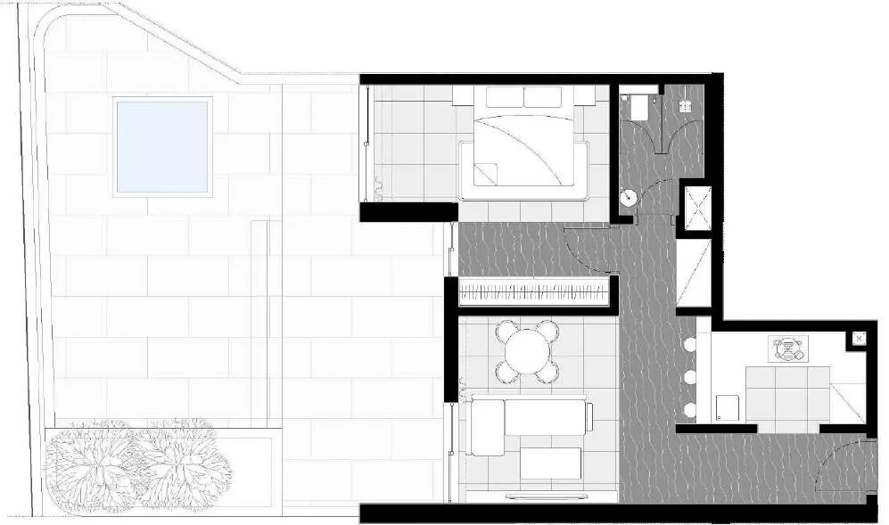 1 bedroom Apartments floor plan at Marea Residences