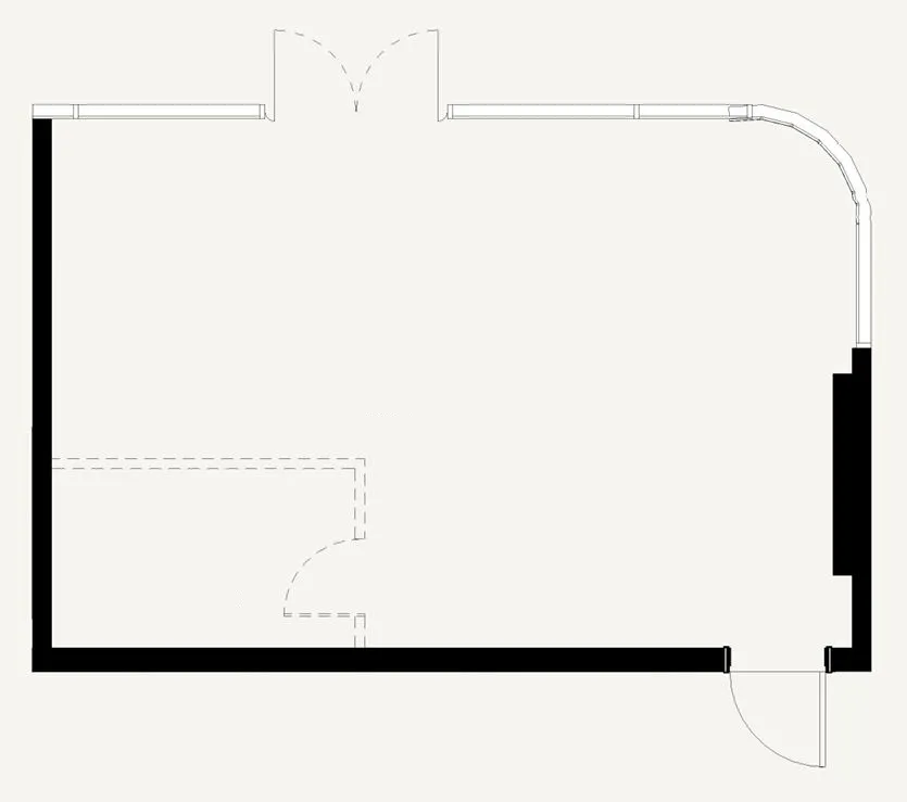  bedroom Retail floor plan at Azizi David