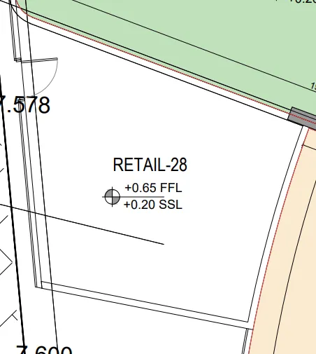  bedroom Retail floor plan at Binghatti Flare