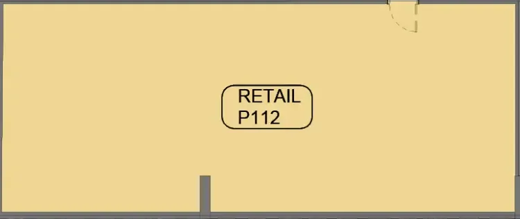  bedroom Retail floor plan at Samana Barari Avenue