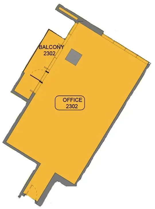  bedroom Office floor plan at Samana Barari Avenue