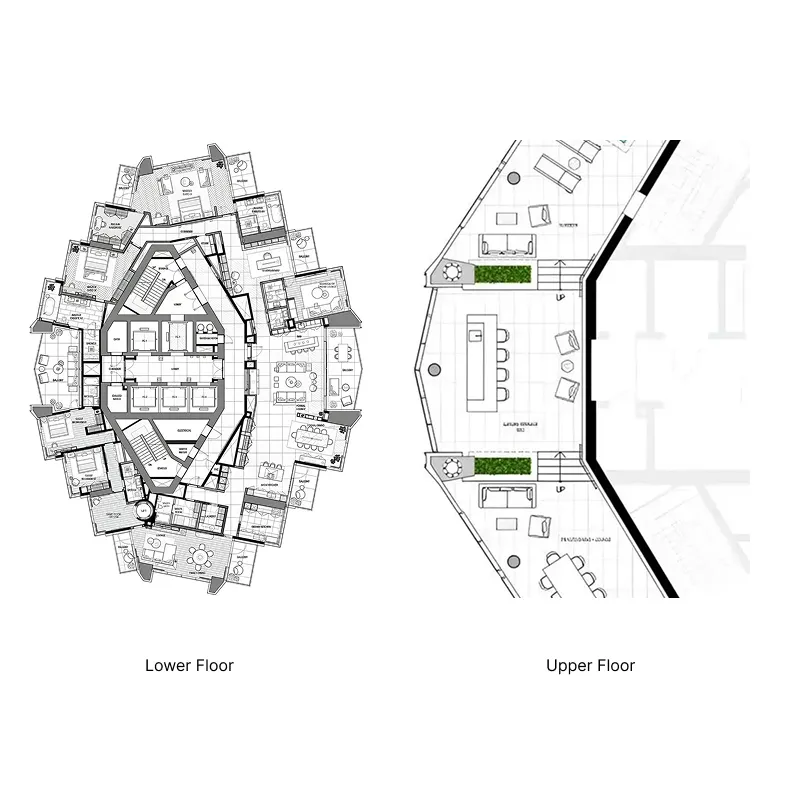4 bedroom Penthouse floor plan at LIV Marina
