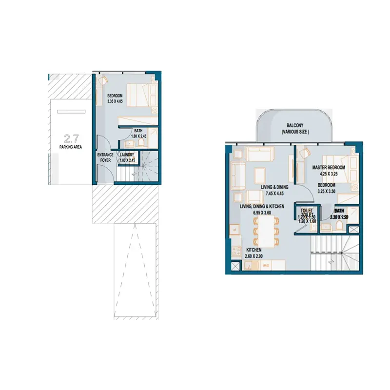 4 bedroom Townhouse floor plan at Reportage Tower