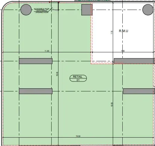  bedroom Retail floor plan at Binghatti Sky Terraces