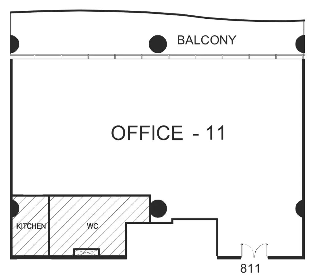  bedroom Office floor plan at The WOW Tower
