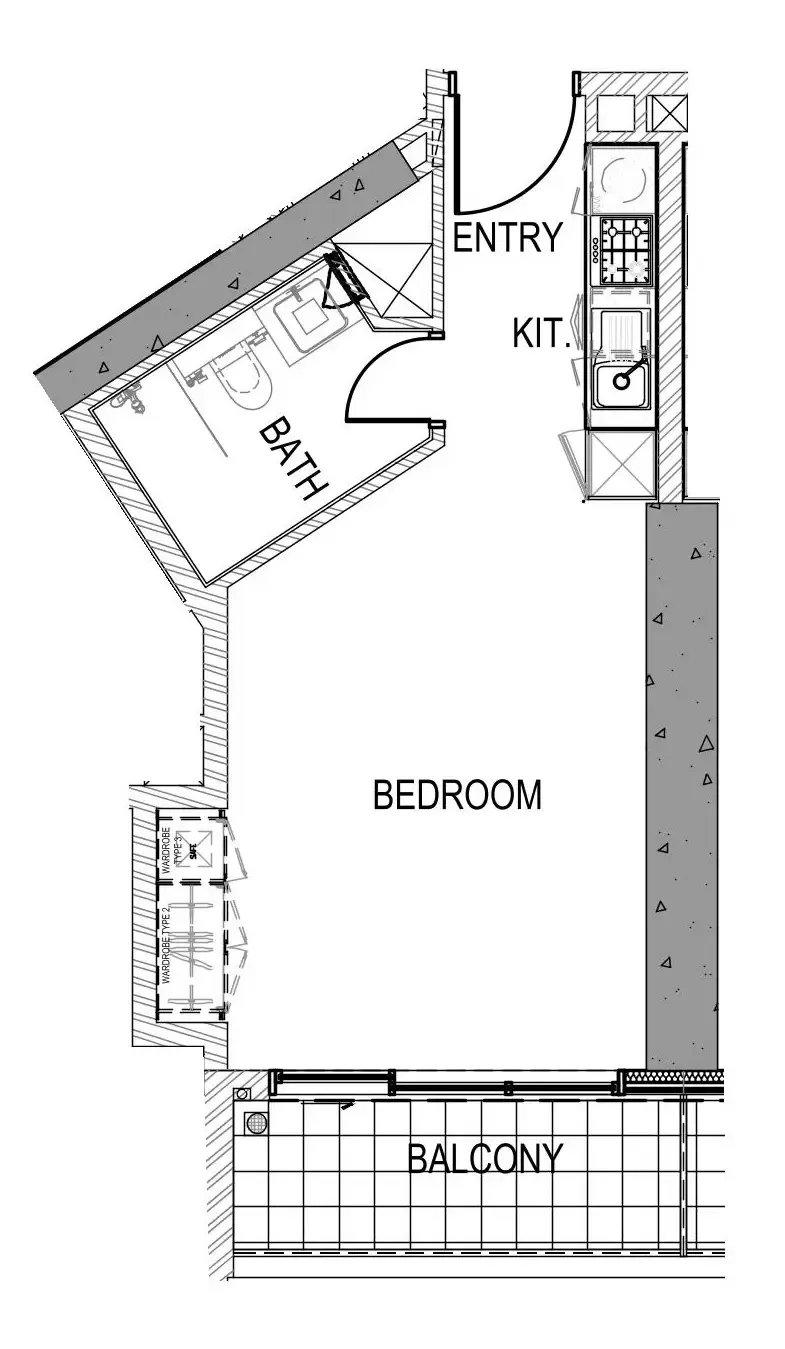 0 bedroom Apartments floor plan at Aykon City Tower