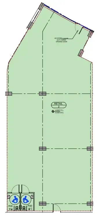  bedroom Retail floor plan at Binghatti Cullinan
